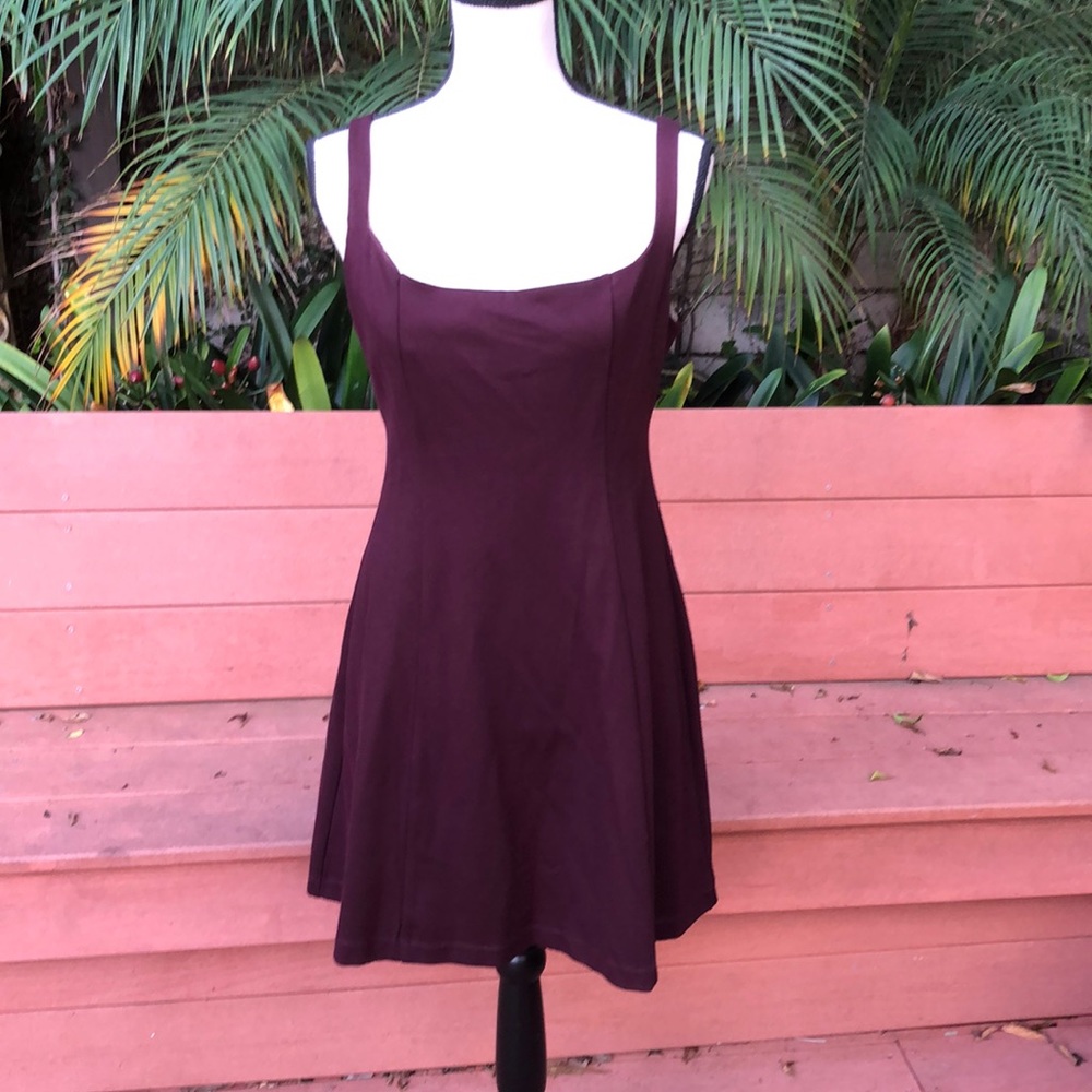 Burgundy Urban Outfitters dress
